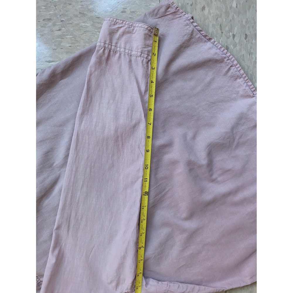 The Territory Ahead Silk Cotton Button Down Shirt Mauve Pink Womens Large - Picture 10 of 10